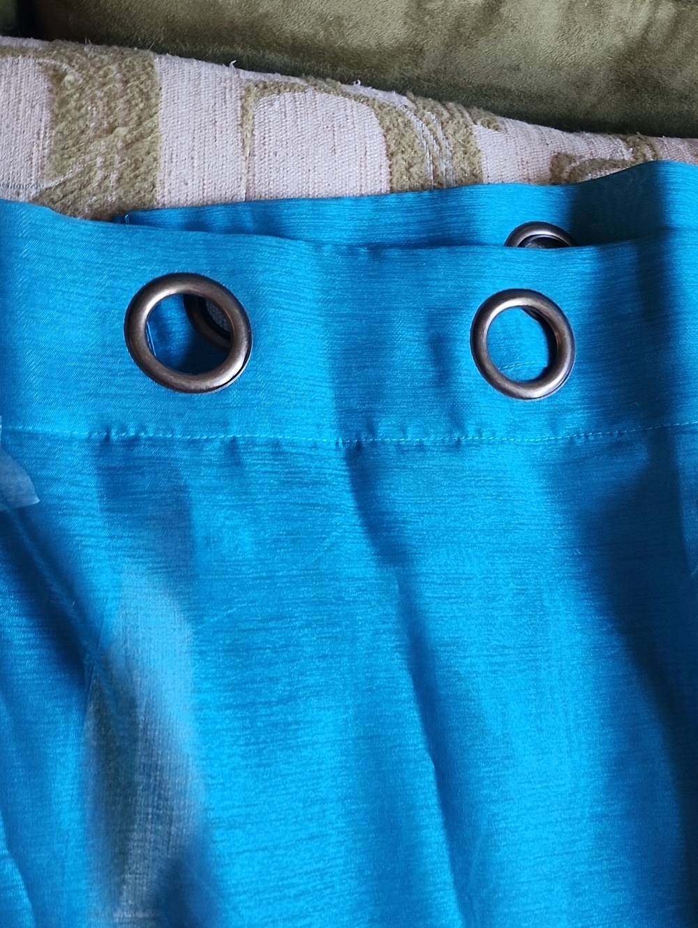 Teal Shear Curtains